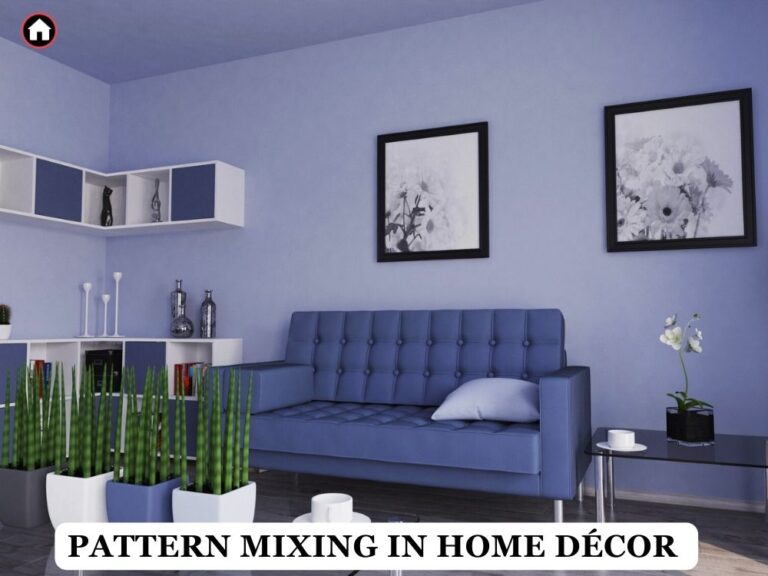 pattern mixing in home décor