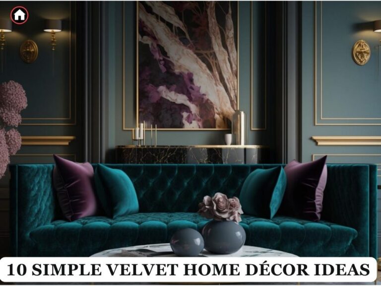 Simple Velvet Home Décor Ideas