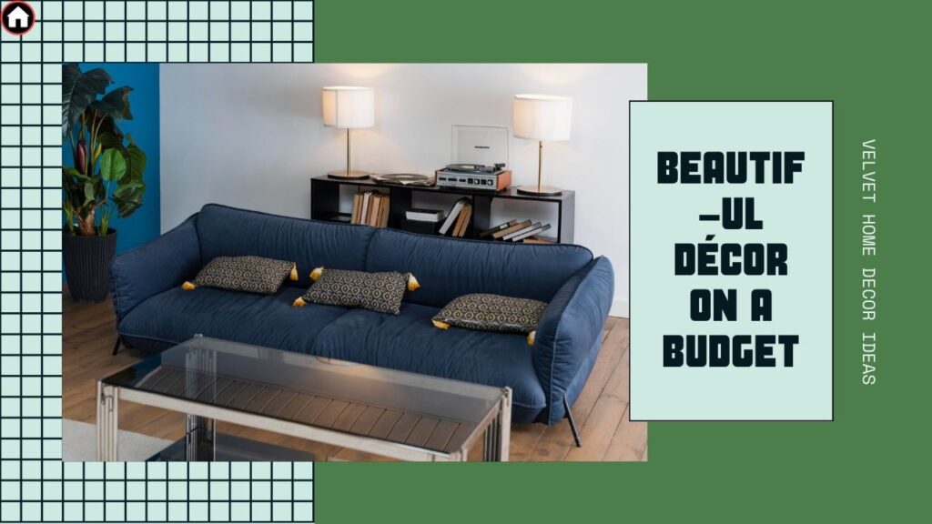 beautiful velvet home décor on a budget