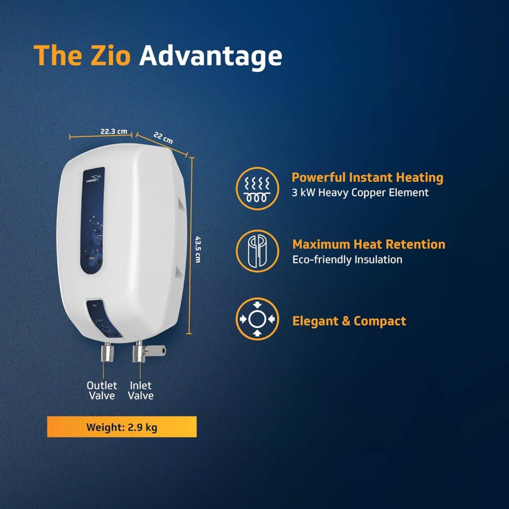 V-Guard Zio Instant Geyser 5 Liter Review